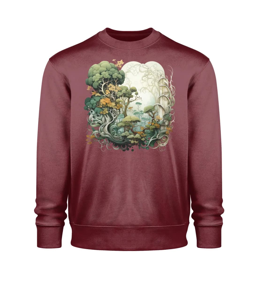 Verwobene Wälder - Unisex Bio Sweatshirt