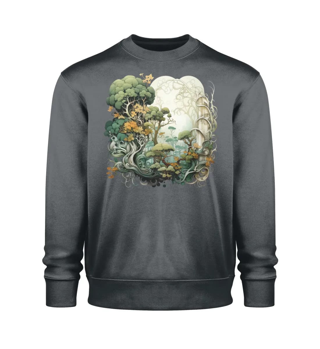 Verwobene Wälder - Unisex Bio Sweatshirt