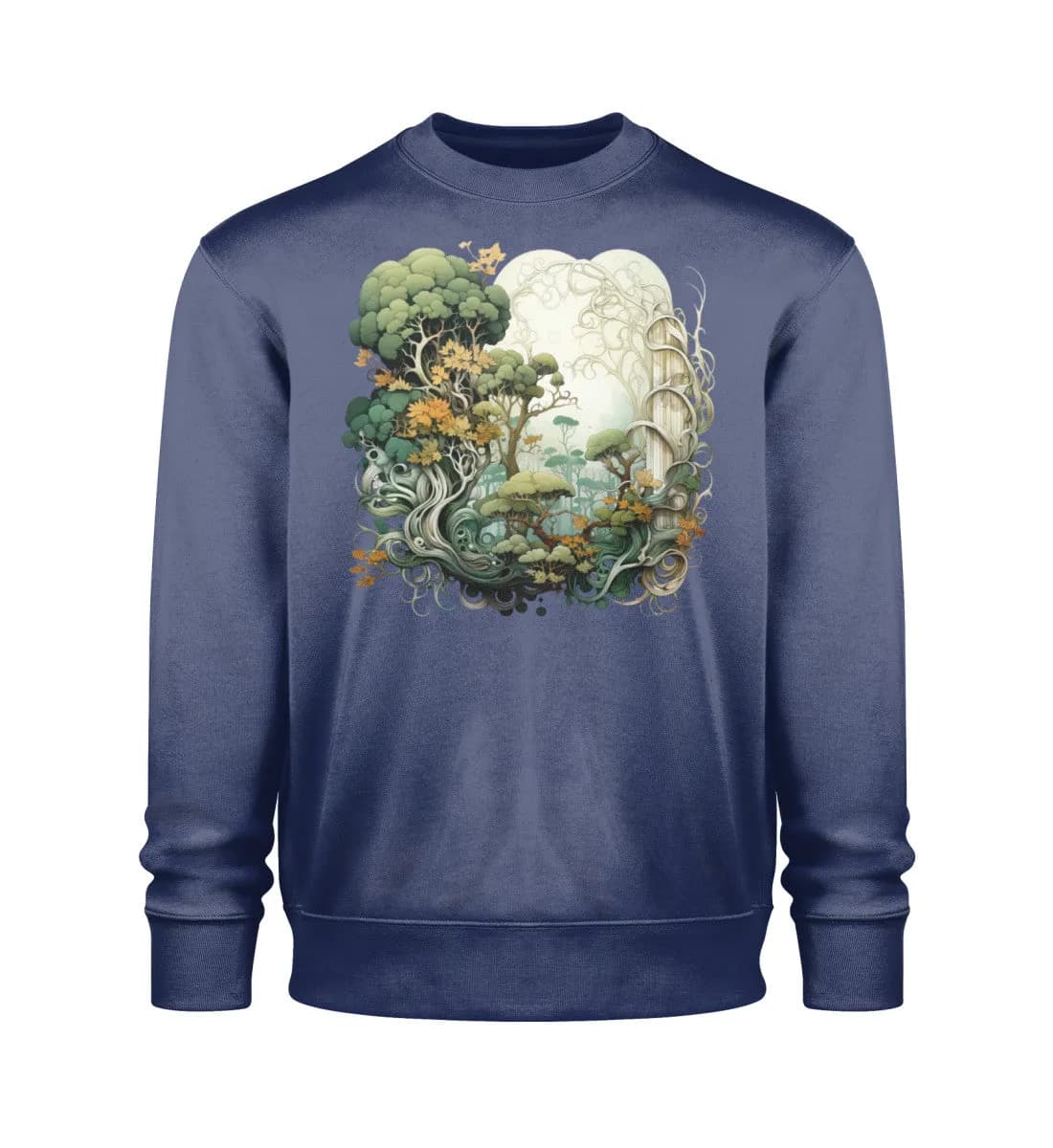 Verwobene Wälder - Unisex Bio Sweatshirt