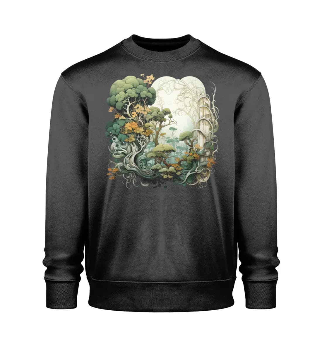Verwobene Wälder - Unisex Bio Sweatshirt