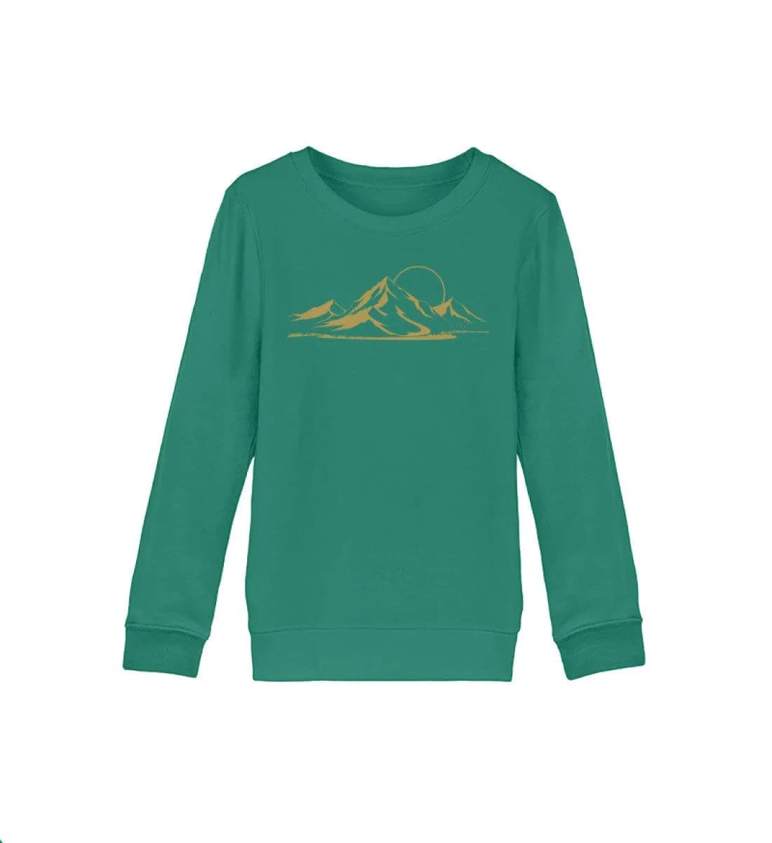Berglandschaft gold - Kinder Bio Sweatshirt
