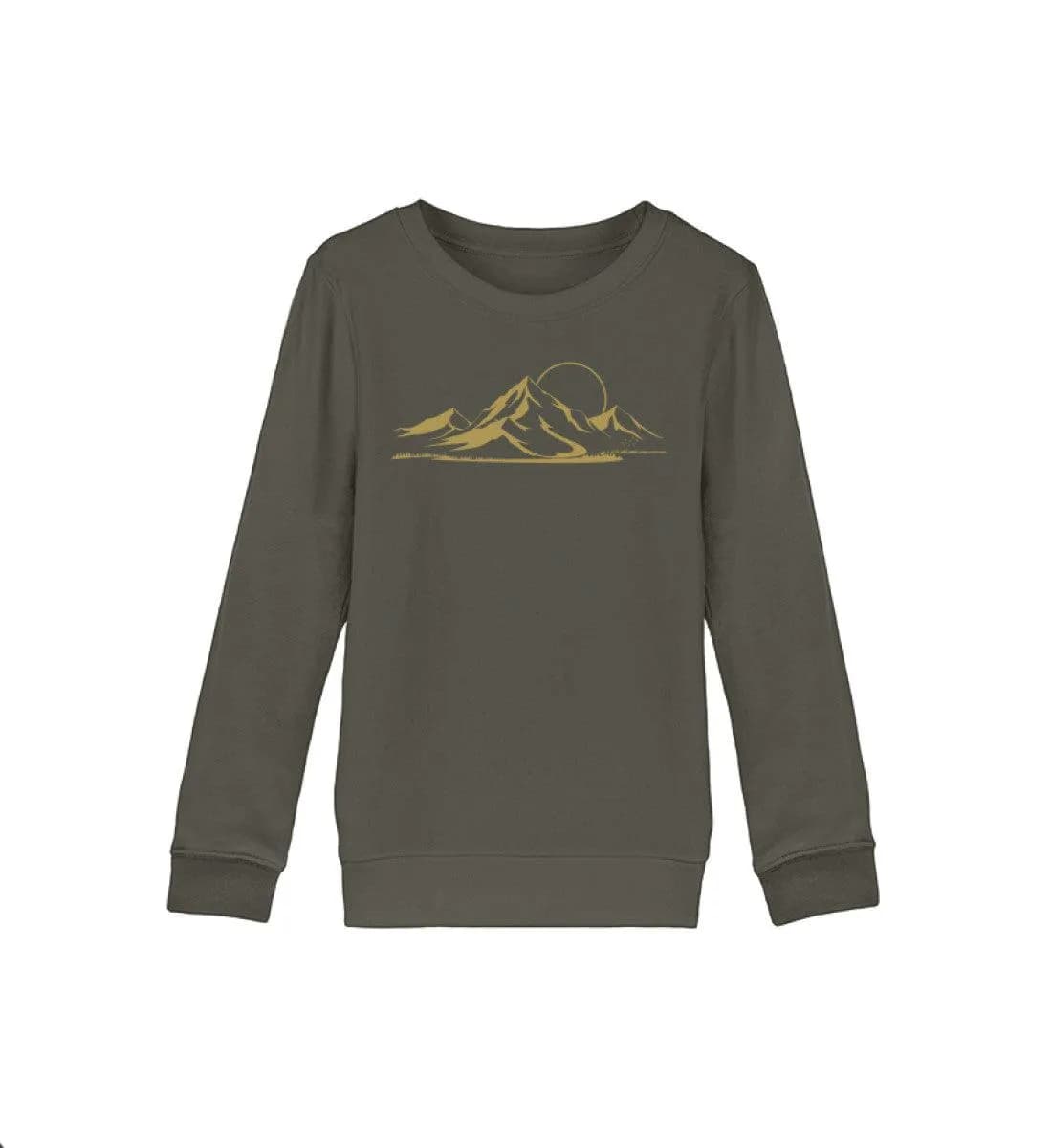 Berglandschaft gold - Kinder Bio Sweatshirt