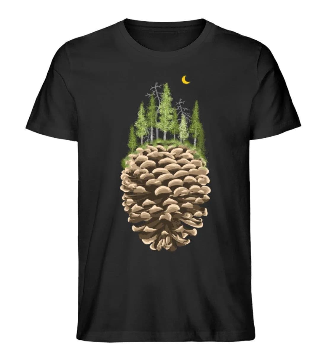 Bäume auf Tannenzapfen - Herren Premium Bio Shirt