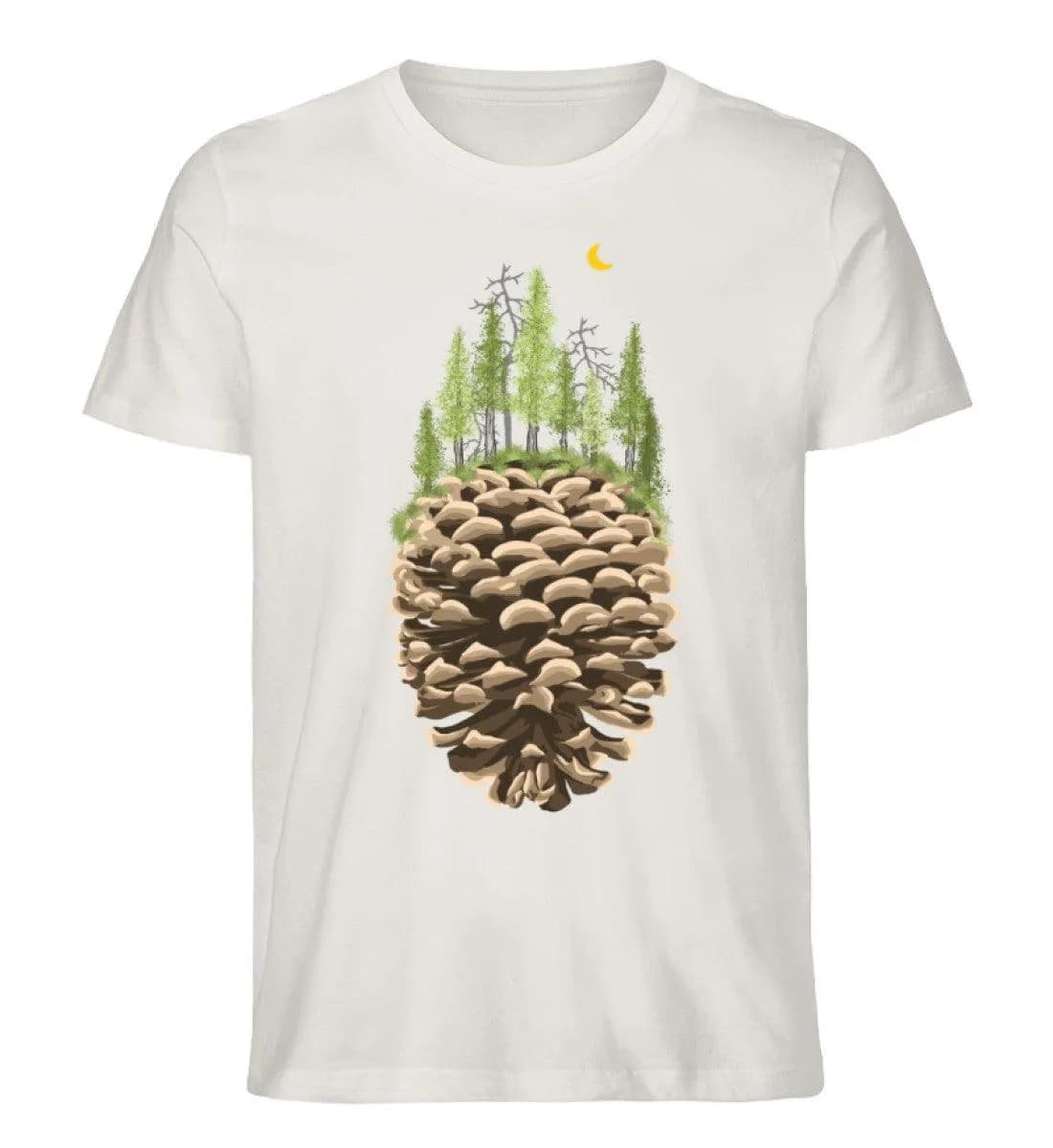 Bäume auf Tannenzapfen - Herren Premium Bio Shirt
