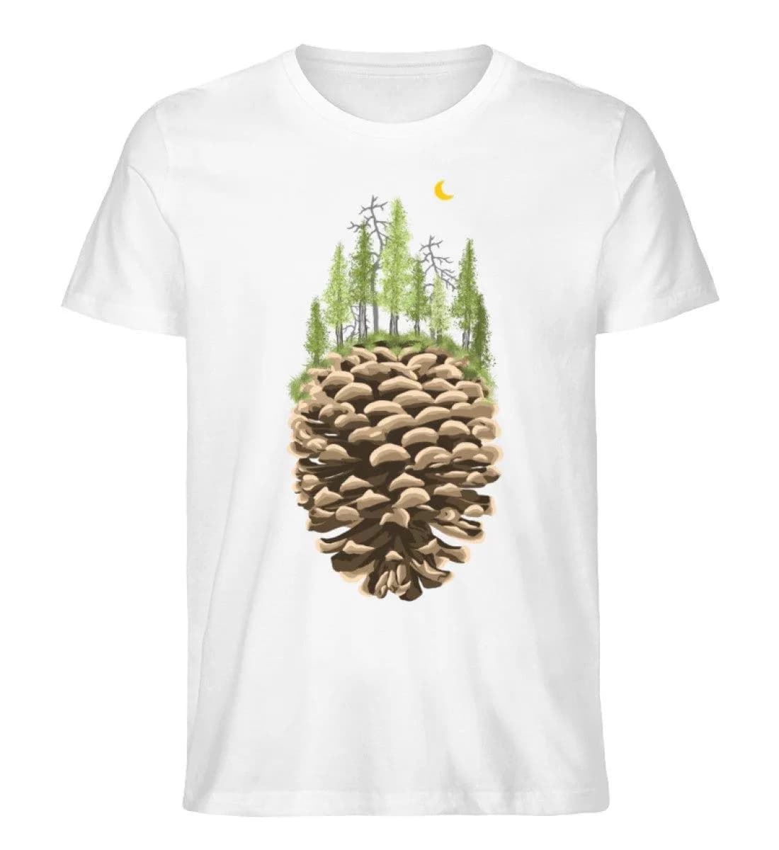 Bäume auf Tannenzapfen - Herren Premium Bio Shirt