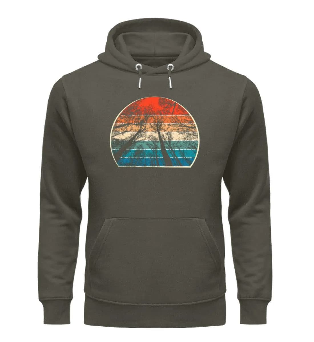 Retro Bäume - Unisex Premium Bio Hoodie