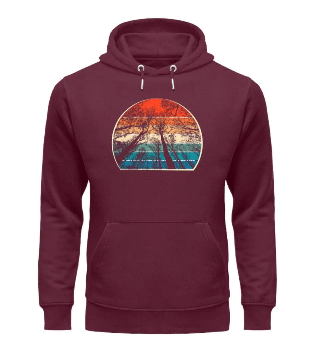 Retro Bäume - Unisex Premium Bio Hoodie