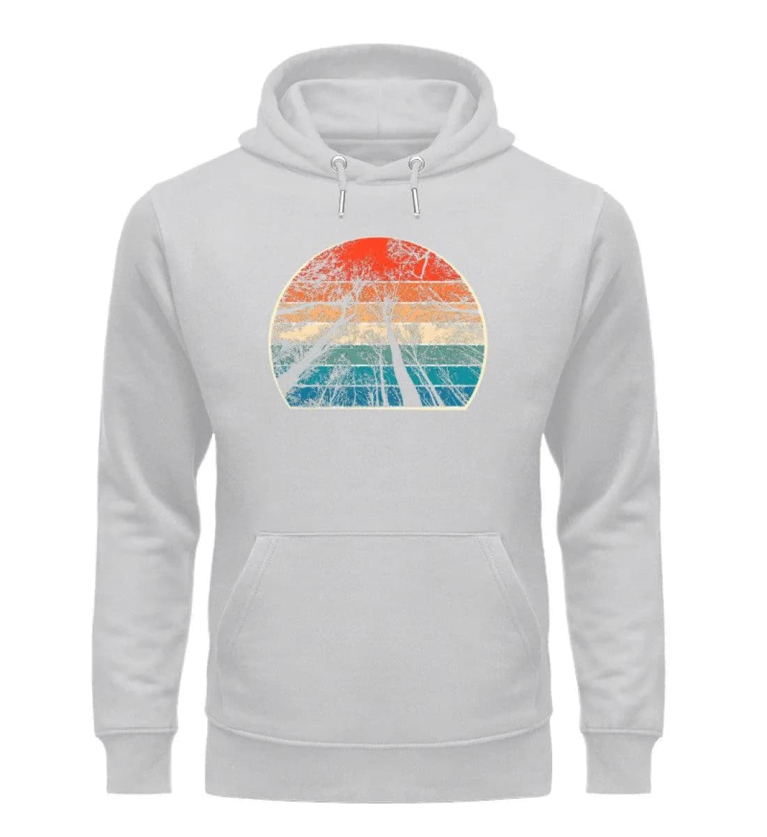 Retro Bäume - Unisex Premium Bio Hoodie