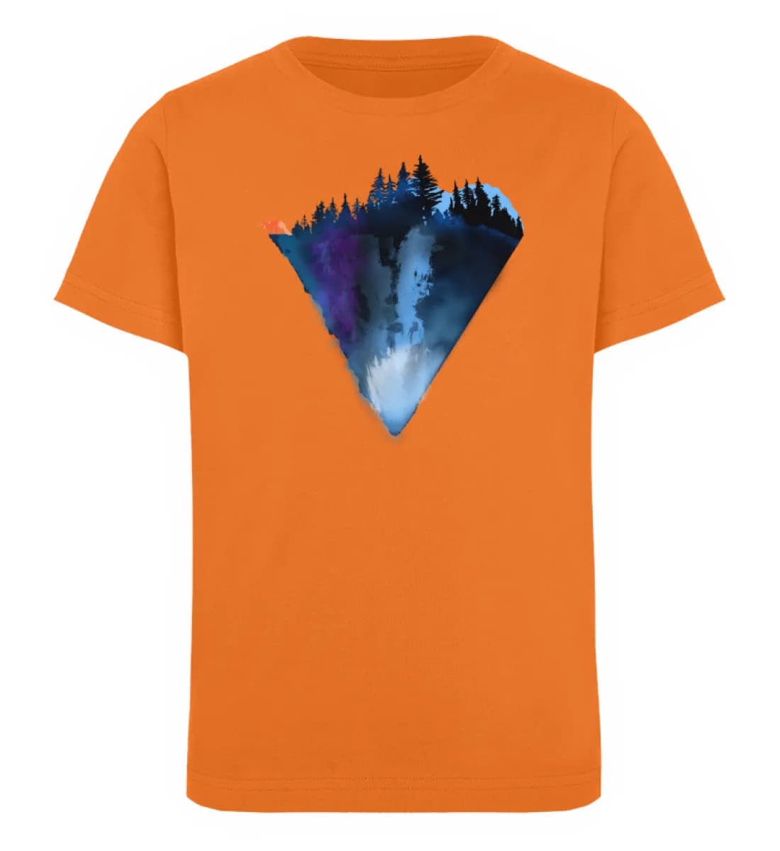Dreiecksberg mit Fuchs - Kinder Bio T-Shirt