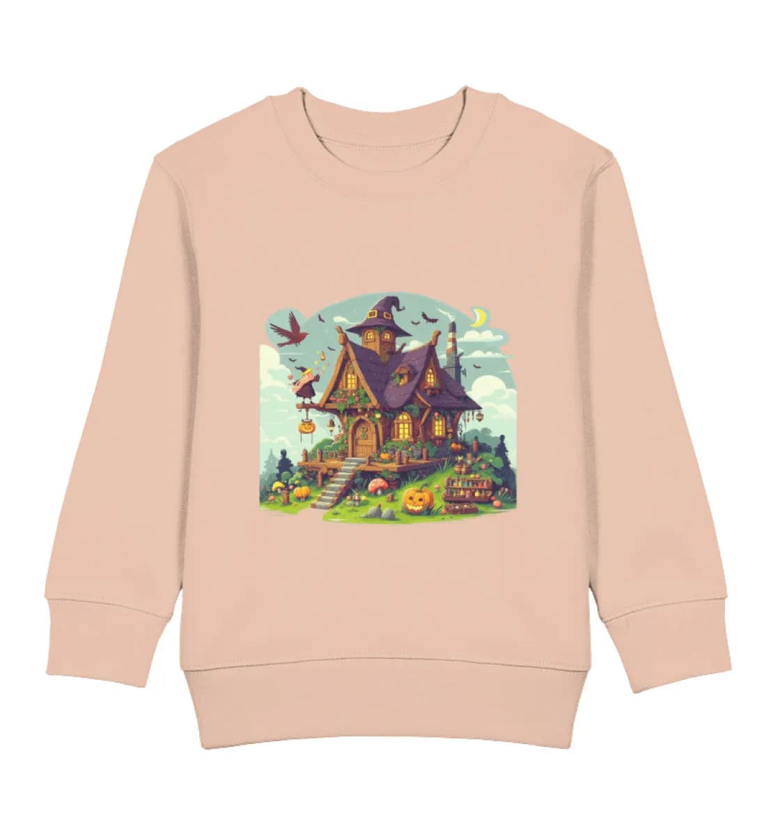 Hänsel und Gretel Hexenhaus - Kinder Bio Sweatshirt