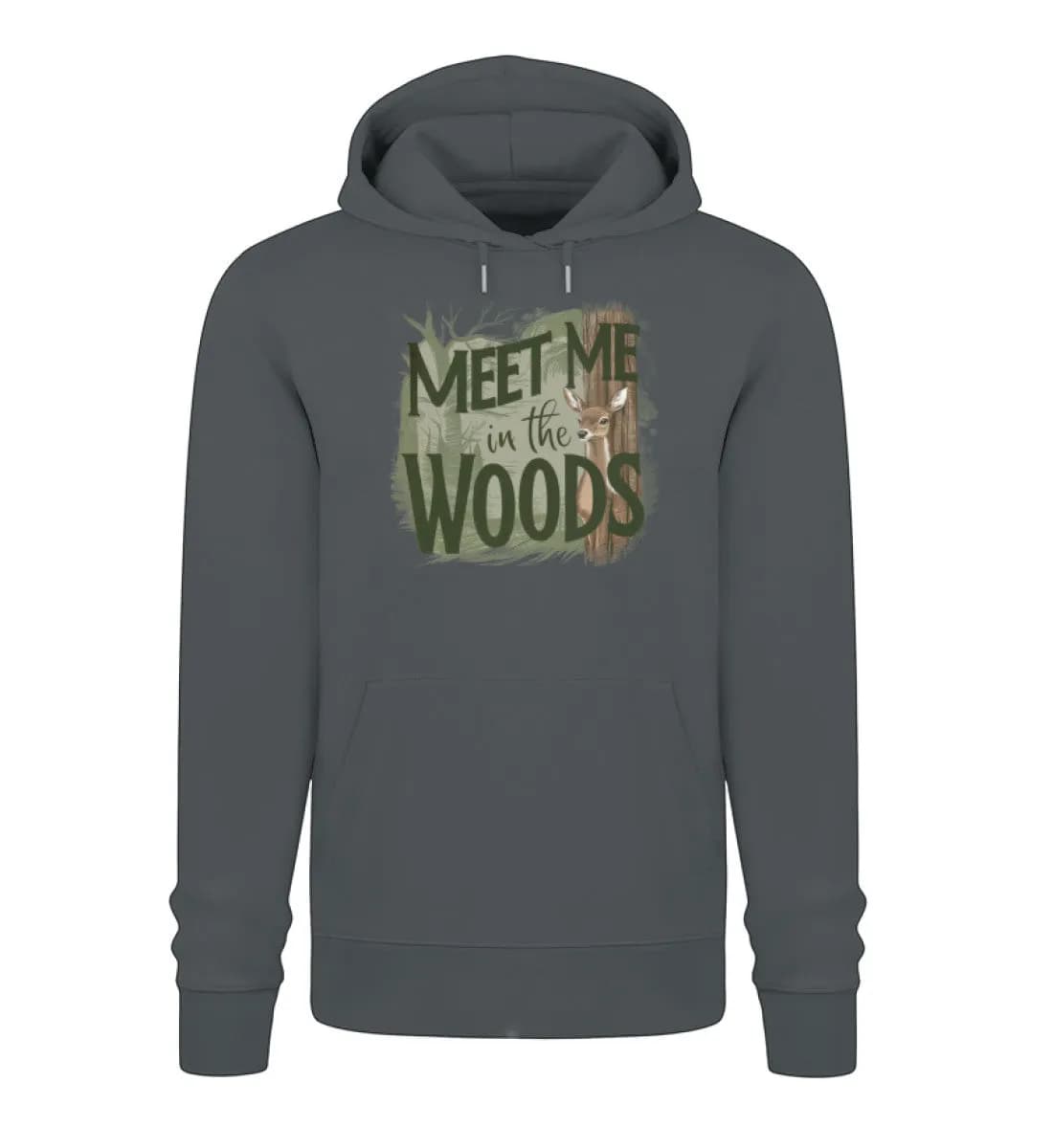 Meet me in the woods deer - Unisex Premium Bio Hoodie