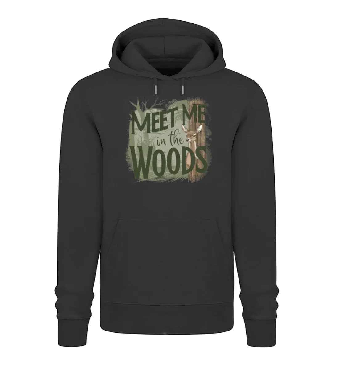 Meet me in the woods deer - Unisex Premium Bio Hoodie