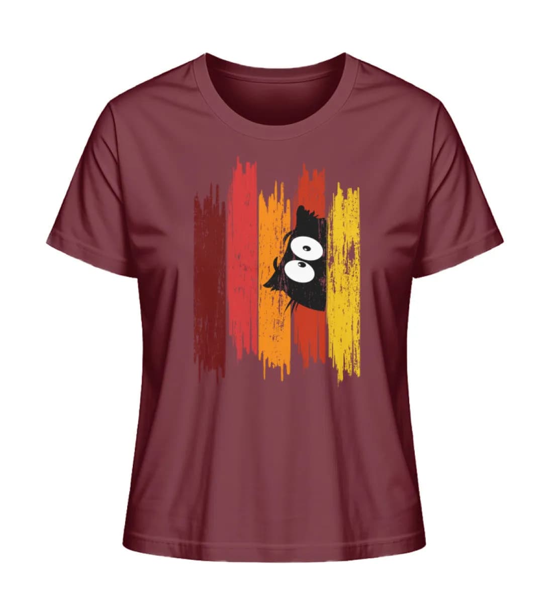 Owl Brushstroke - Damen Premium Bio Shirt