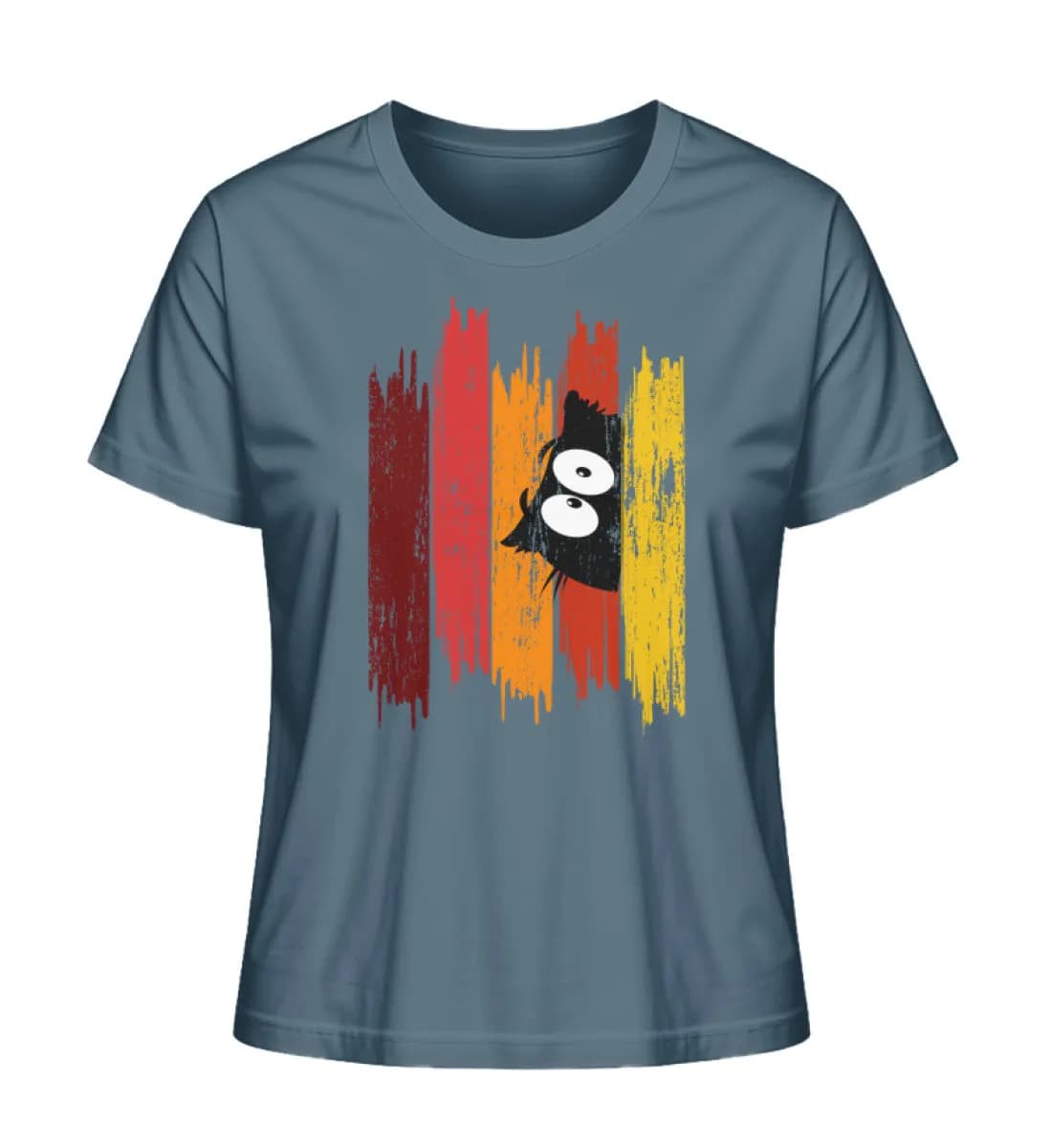 Owl Brushstroke - Damen Premium Bio Shirt