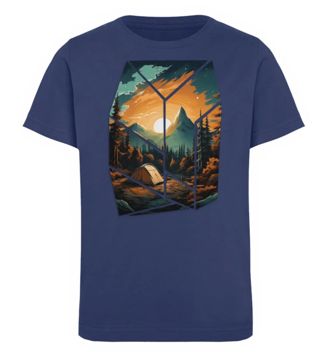 Camping in nature - Kinder Bio T-Shirt