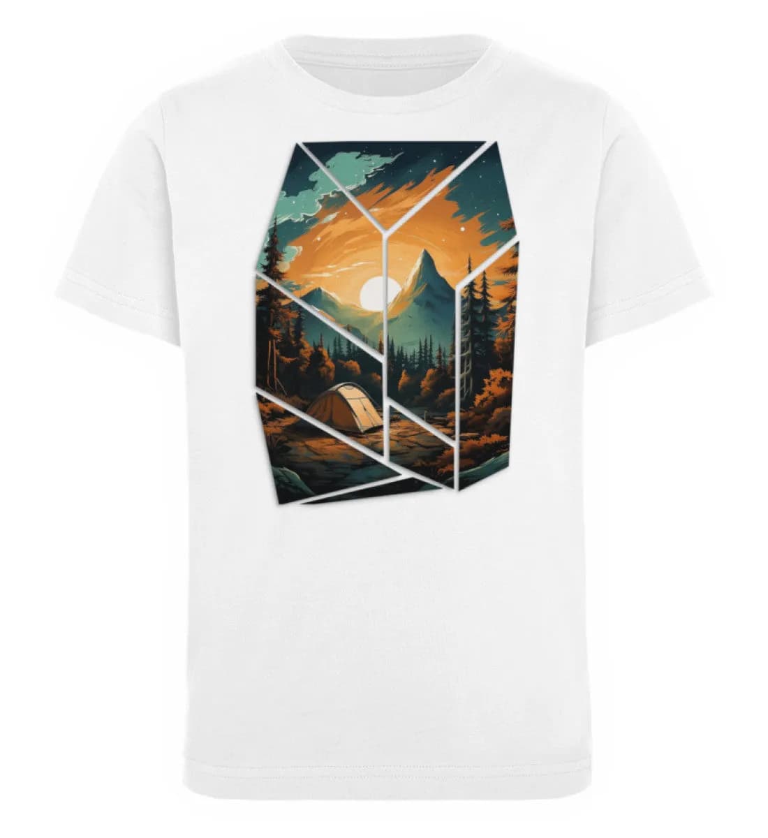 Camping in nature - Kinder Bio T-Shirt
