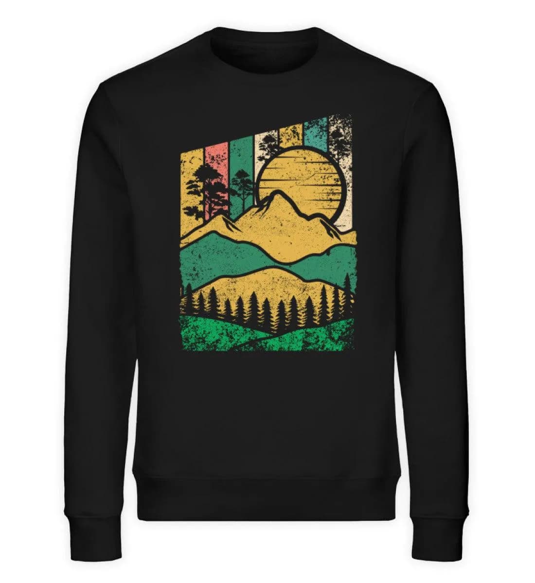 Berg Wald Sonne - Unisex Bio Sweatshirt