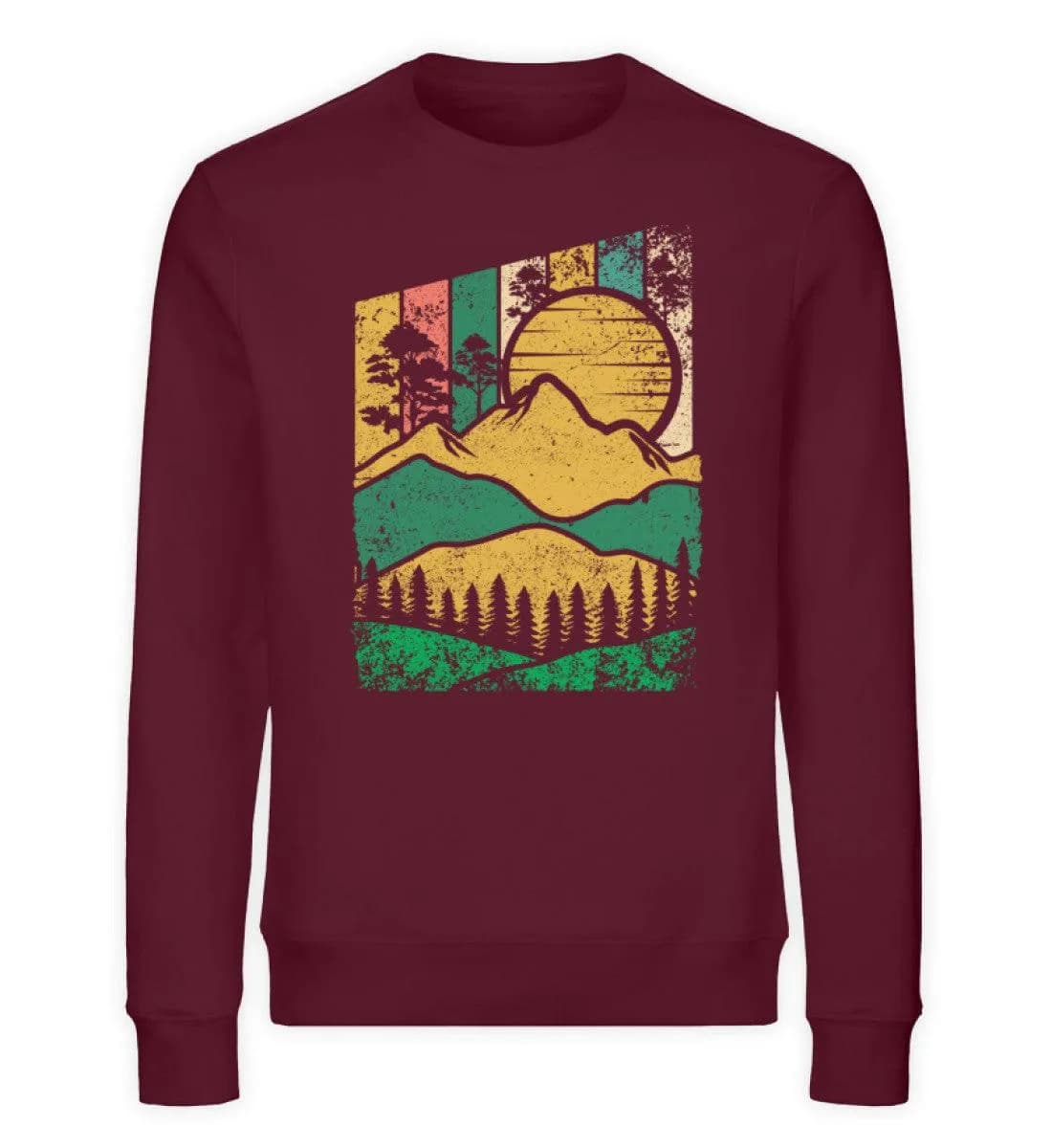 Berg Wald Sonne - Unisex Bio Sweatshirt
