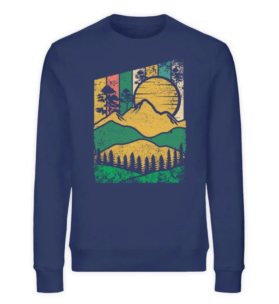 Berg Wald Sonne - Unisex Bio Sweatshirt