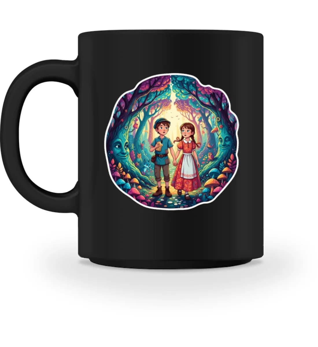 Hänsel und Gretel verloren im Wald - Tasse