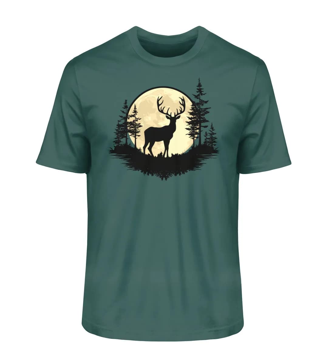 Hirsch im Vollmond - Herren Premium Bio Shirt