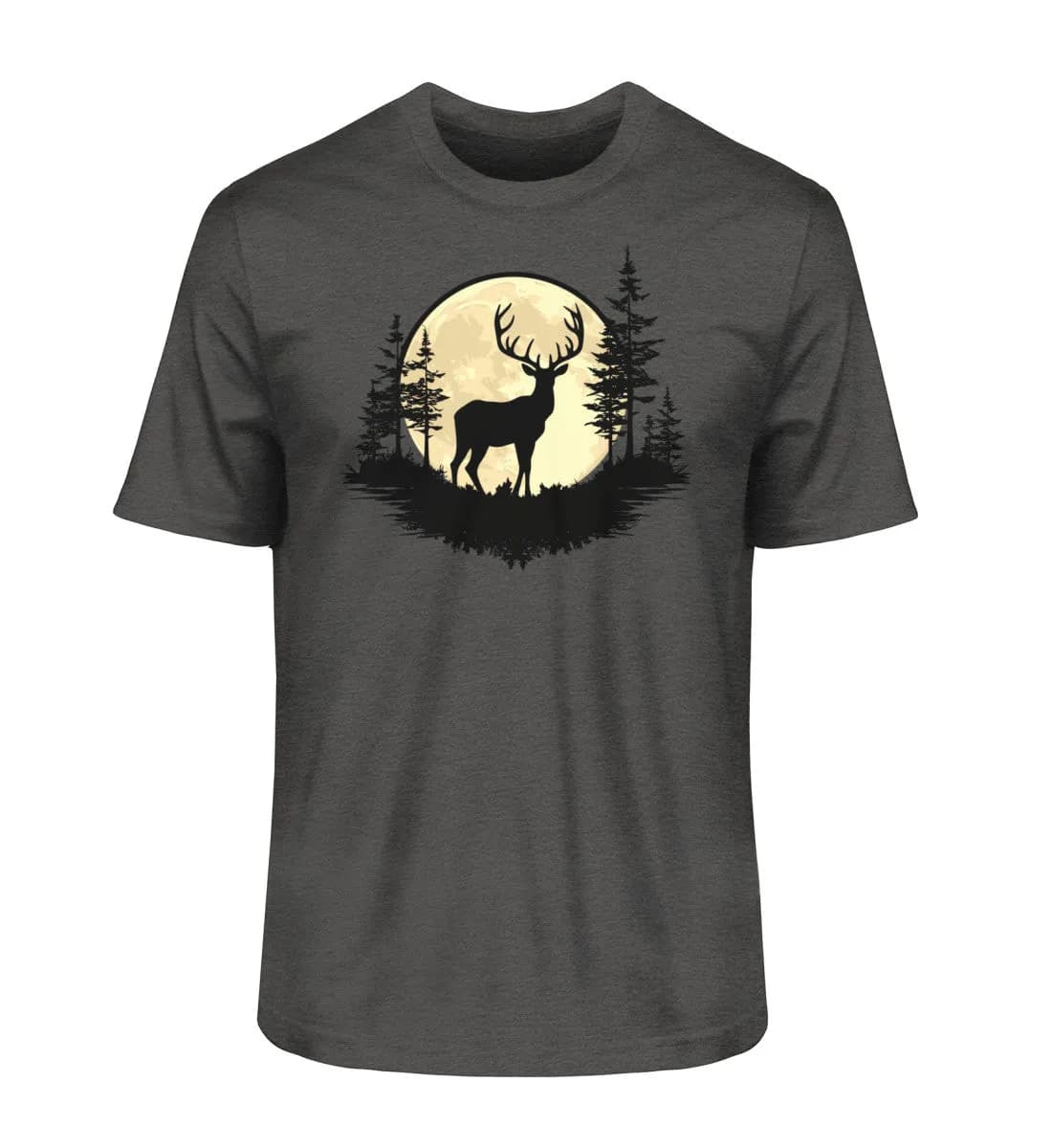Hirsch im Vollmond - Herren Premium Bio Shirt