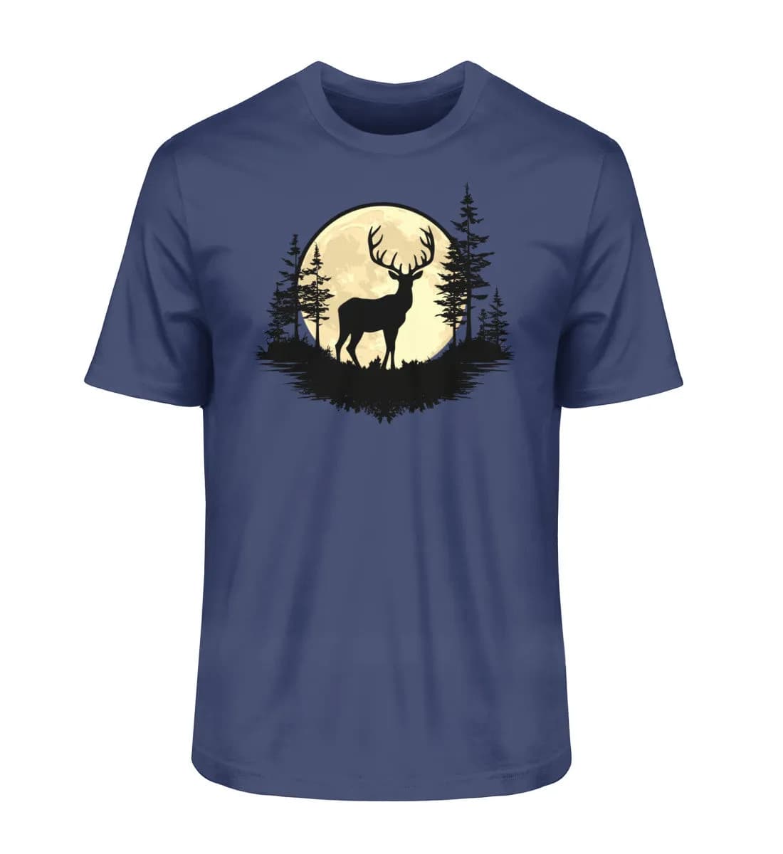 Hirsch im Vollmond - Herren Premium Bio Shirt