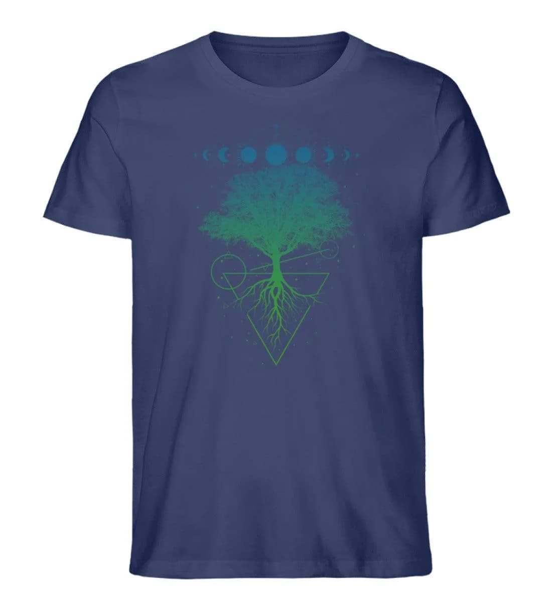 Baum Mondphasen - Herren Premium Bio Shirt