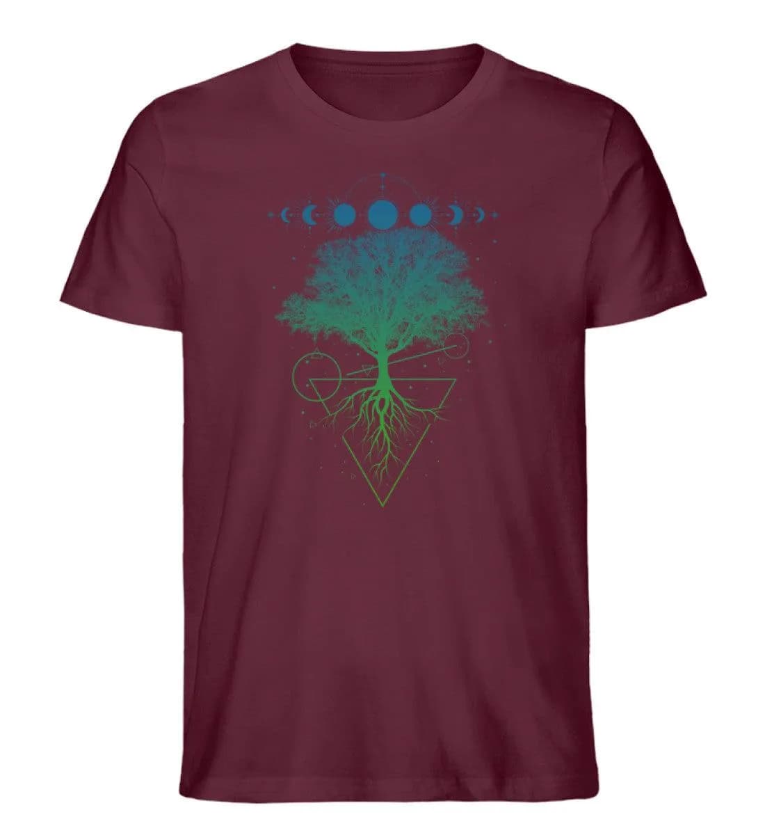 Baum Mondphasen - Herren Premium Bio Shirt