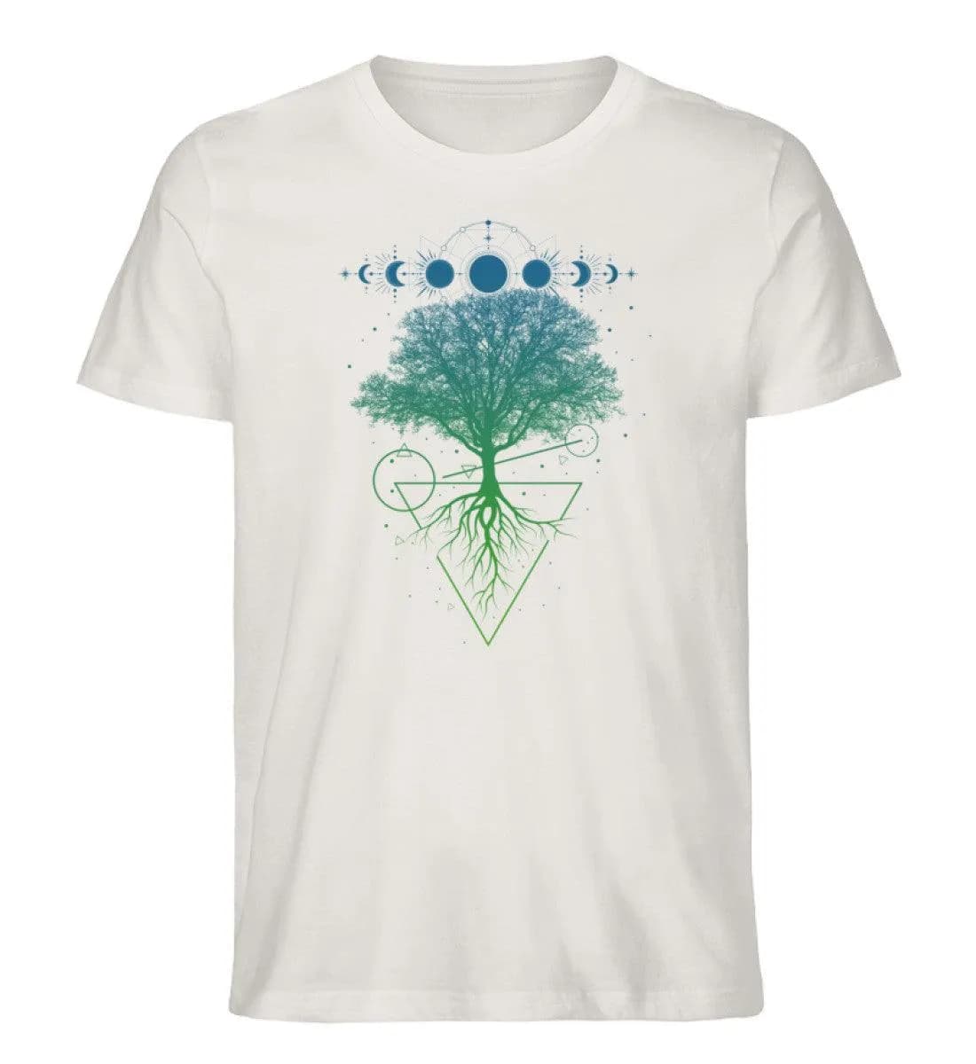 Baum Mondphasen - Herren Premium Bio Shirt