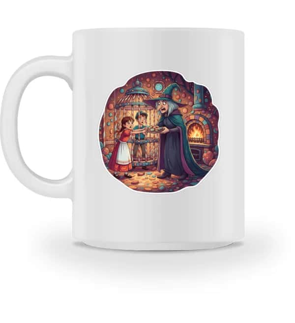 Gretel überlistet die Hexe - Tasse