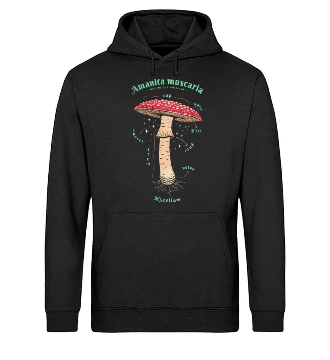 Anatomie Fliegenpilz - Unisex Basic Bio Hoodie