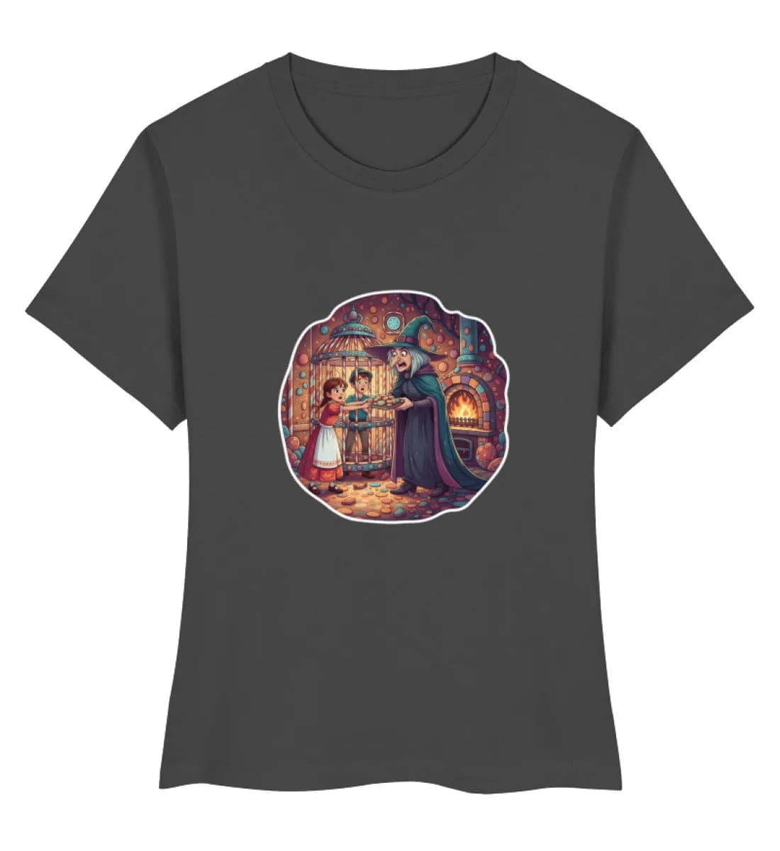 Gretel überlistet die Hexe - Damen Premium Bio Shirt