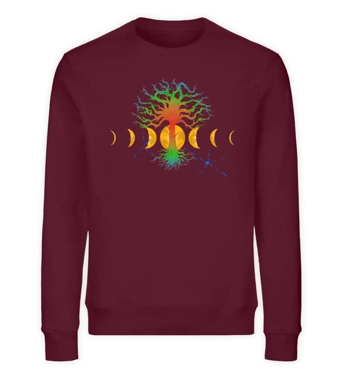Hot Tree with moonphases - Unisex Bio Sweatshirt