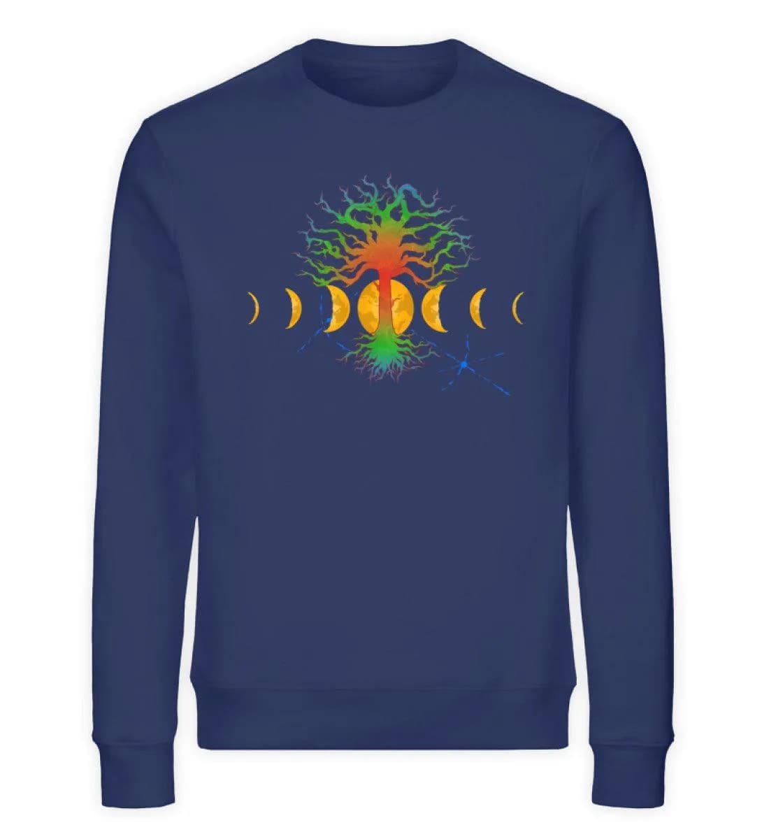 Hot Tree with moonphases - Unisex Bio Sweatshirt