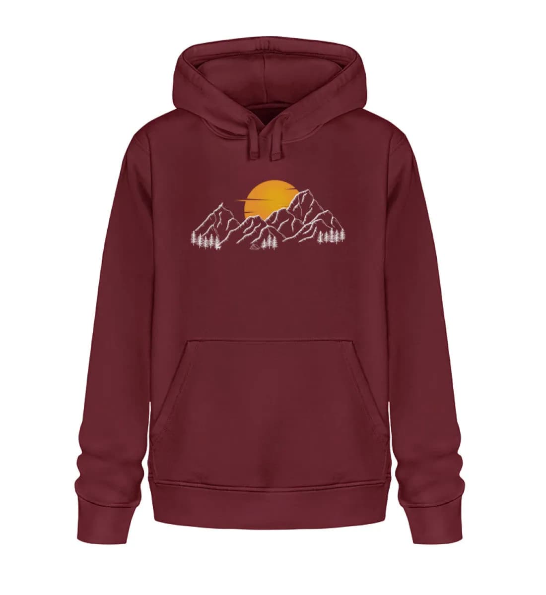 Sonnenuntergang Berge - Unisex Basic Bio Hoodie