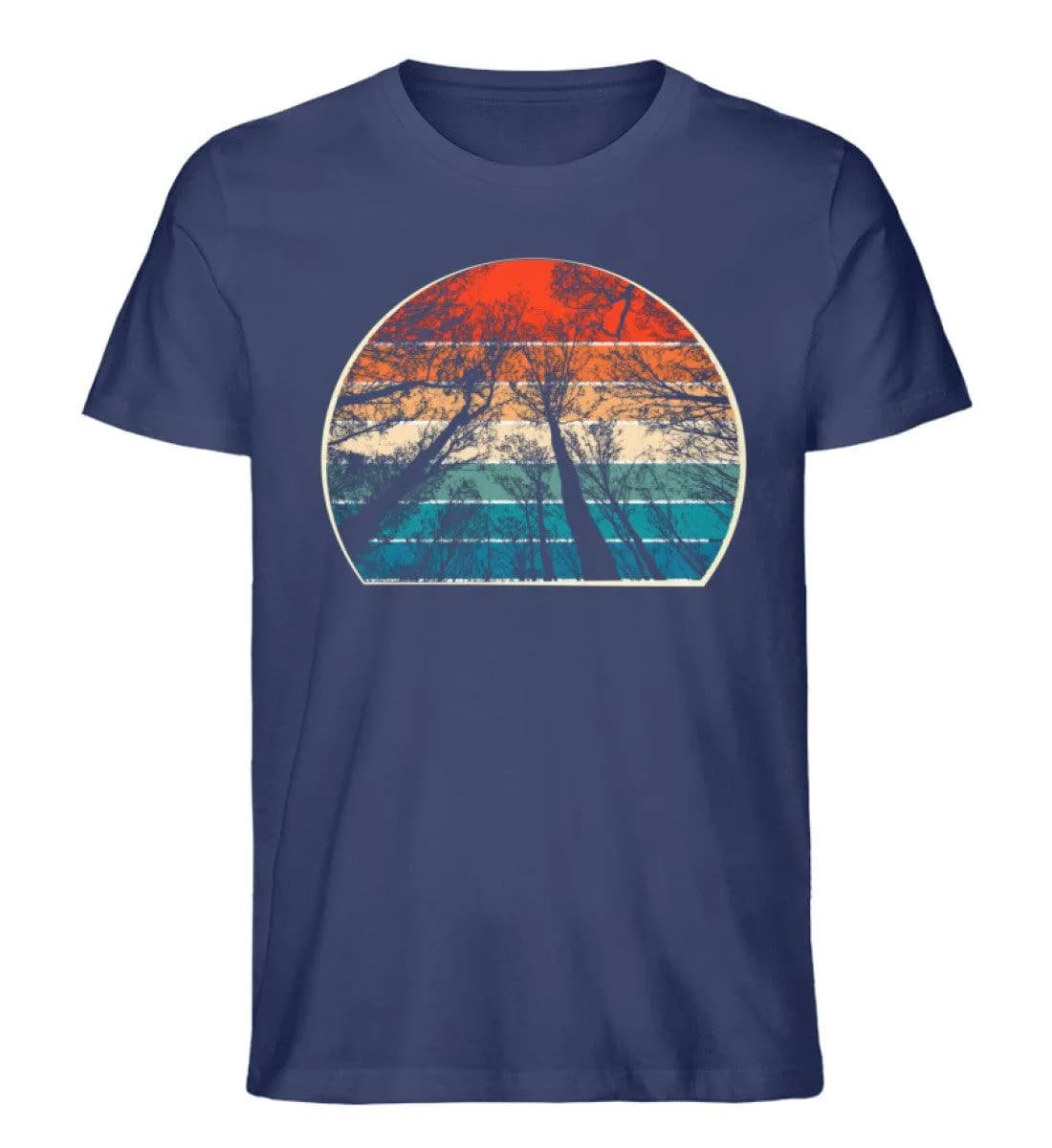 Retro Bäume - Herren Premium Bio Shirt