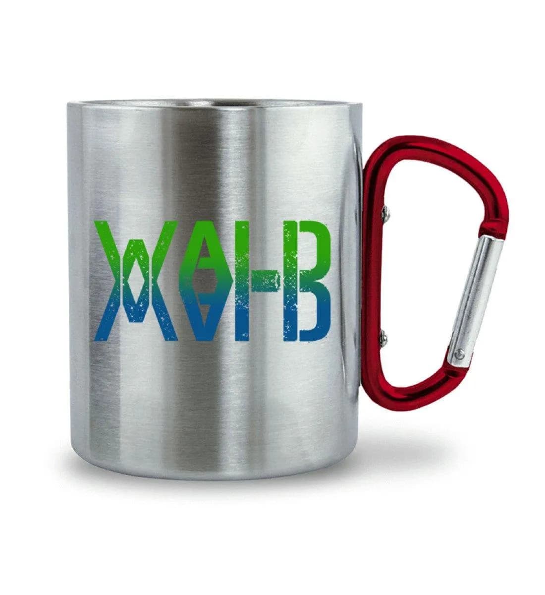 Wald Wald - Edelstahltasse mit Karabinergriff