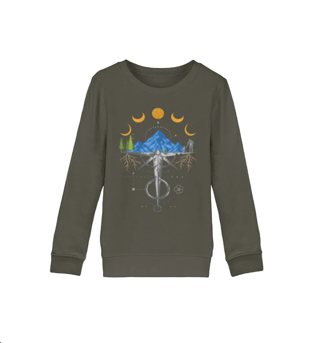 Harmonie der Berge - Kinder Bio Sweatshirt