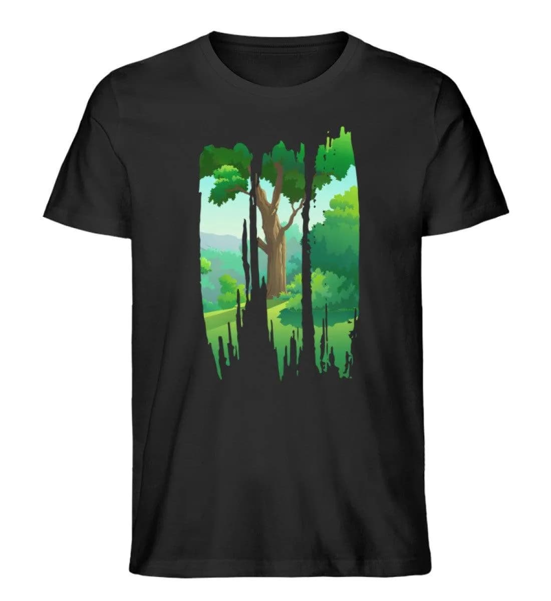Lovely Nature Brush 2 - Herren Premium Bio Shirt