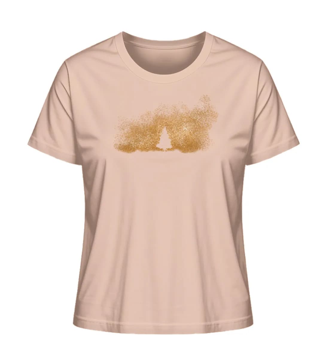 Baum im Sternenhimmel orange - Damen Premium Bio Shirt