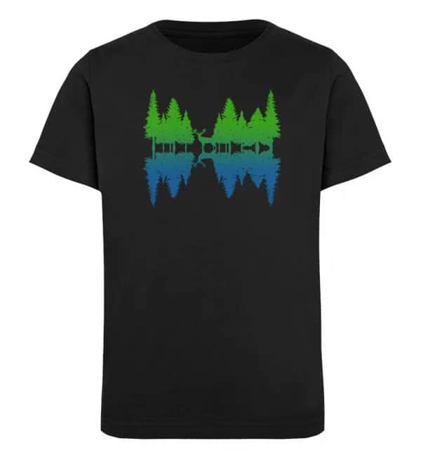 Wald Spiegelung - Kinder Bio T-Shirt