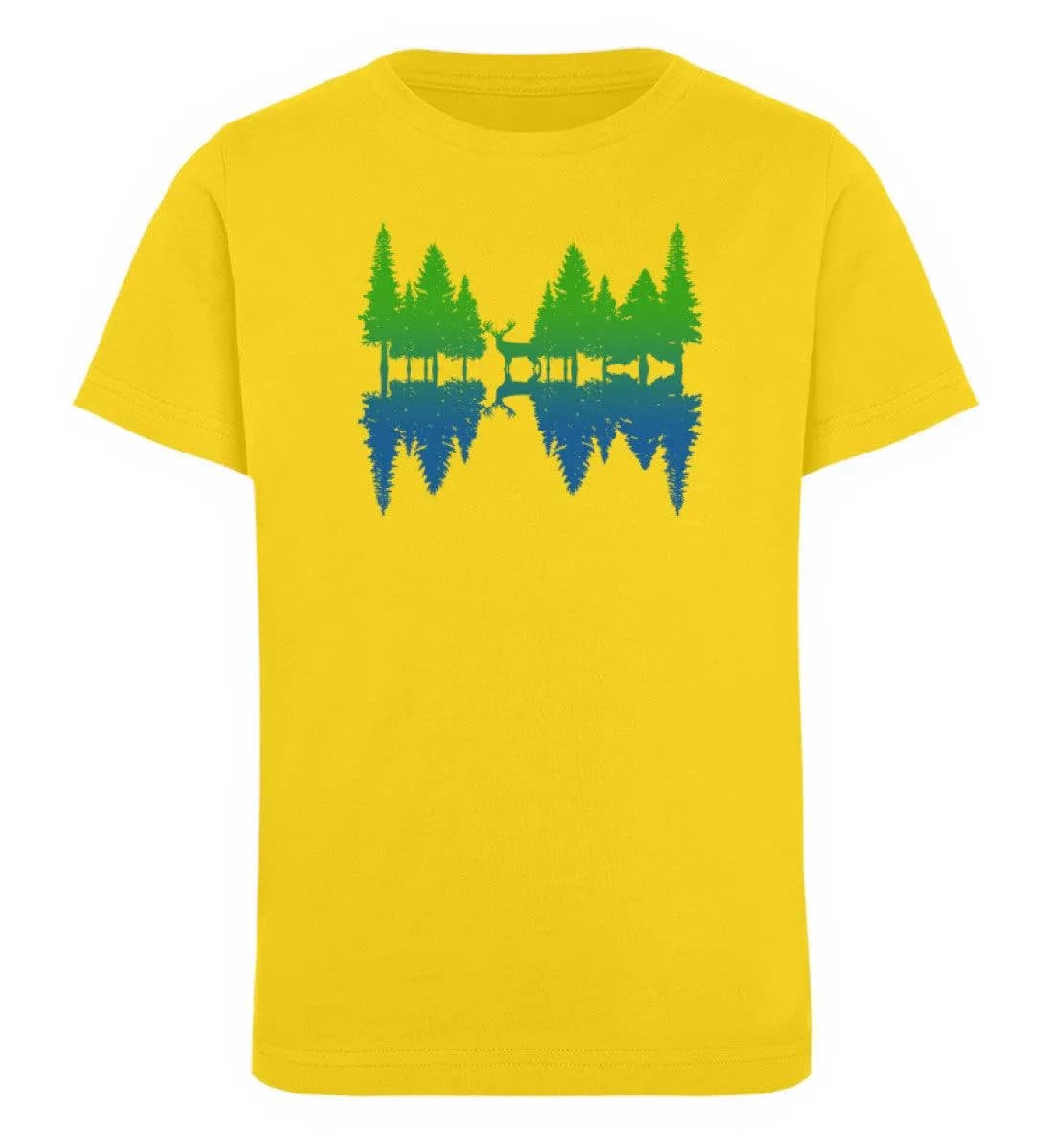 Wald Spiegelung - Kinder Bio T-Shirt