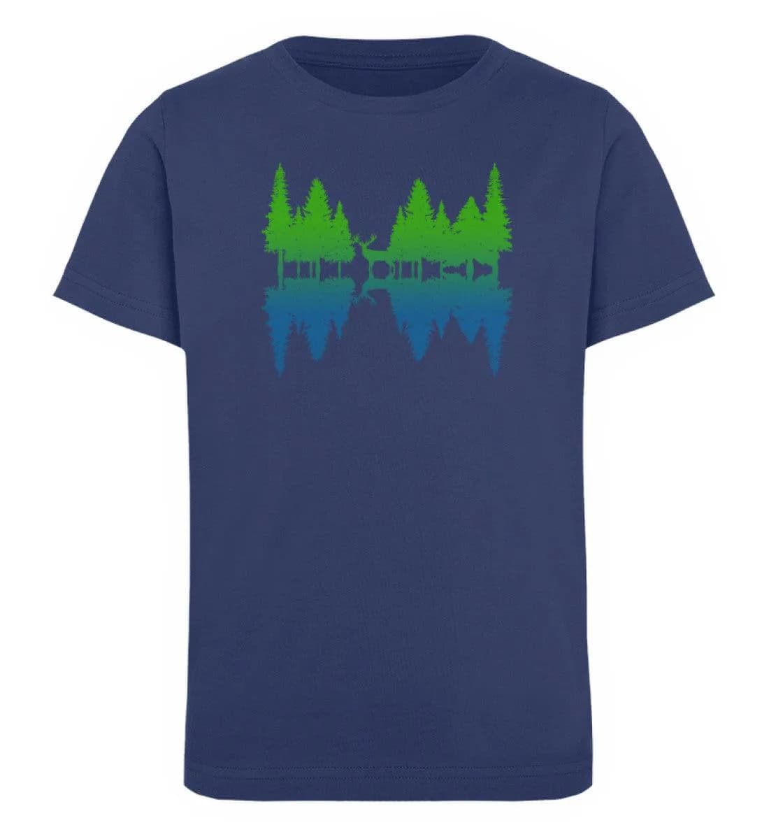 Wald Spiegelung - Kinder Bio T-Shirt
