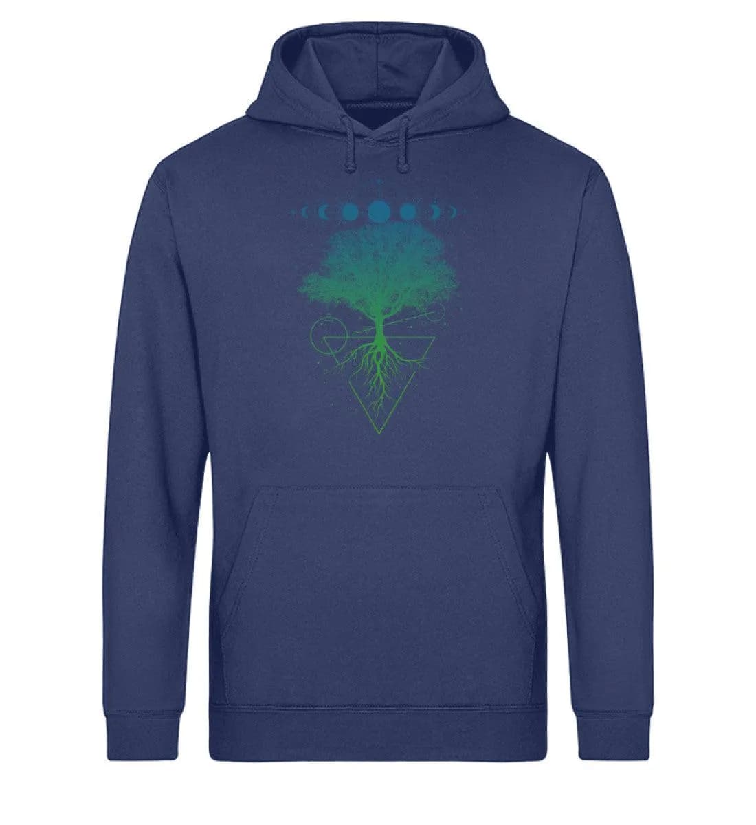 Baum Mondphasen - Unisex Basic Bio Hoodie