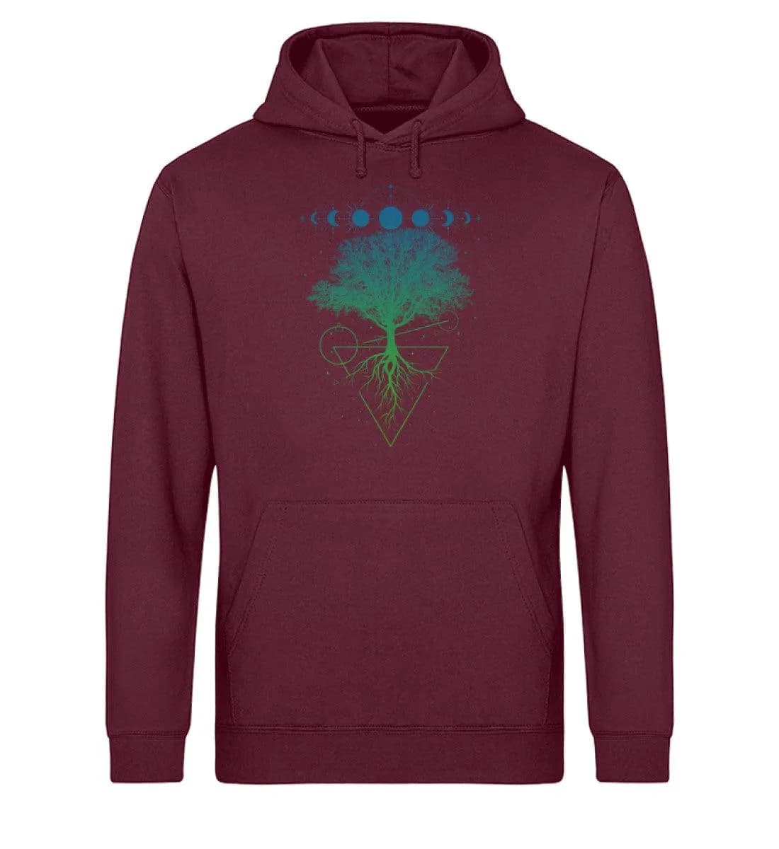 Baum Mondphasen - Unisex Basic Bio Hoodie