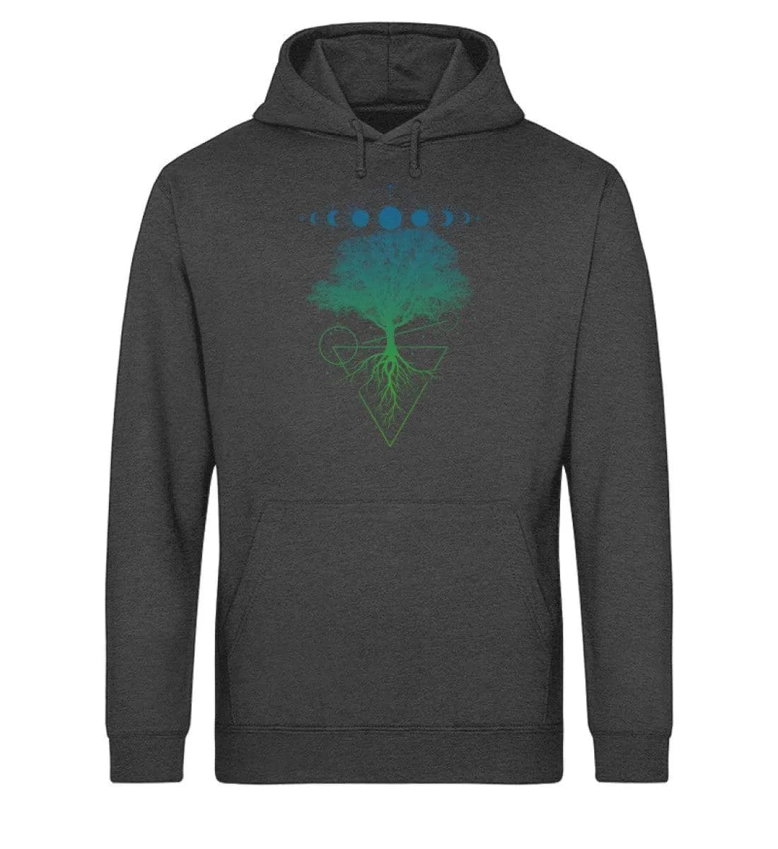 Baum Mondphasen - Unisex Basic Bio Hoodie