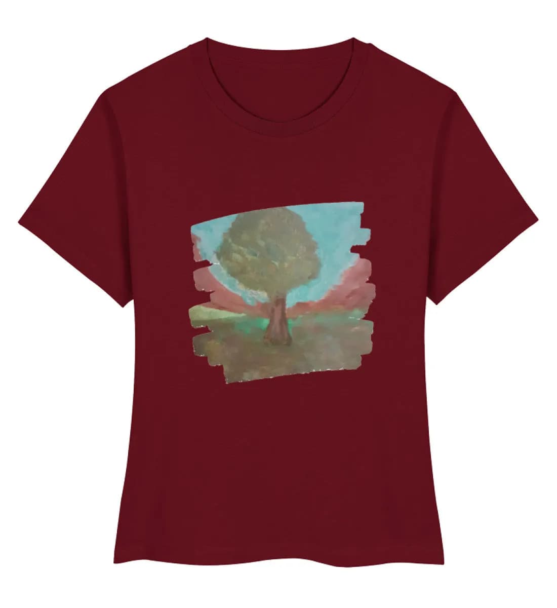 Baum im Tal - Damen Premium Bio Shirt