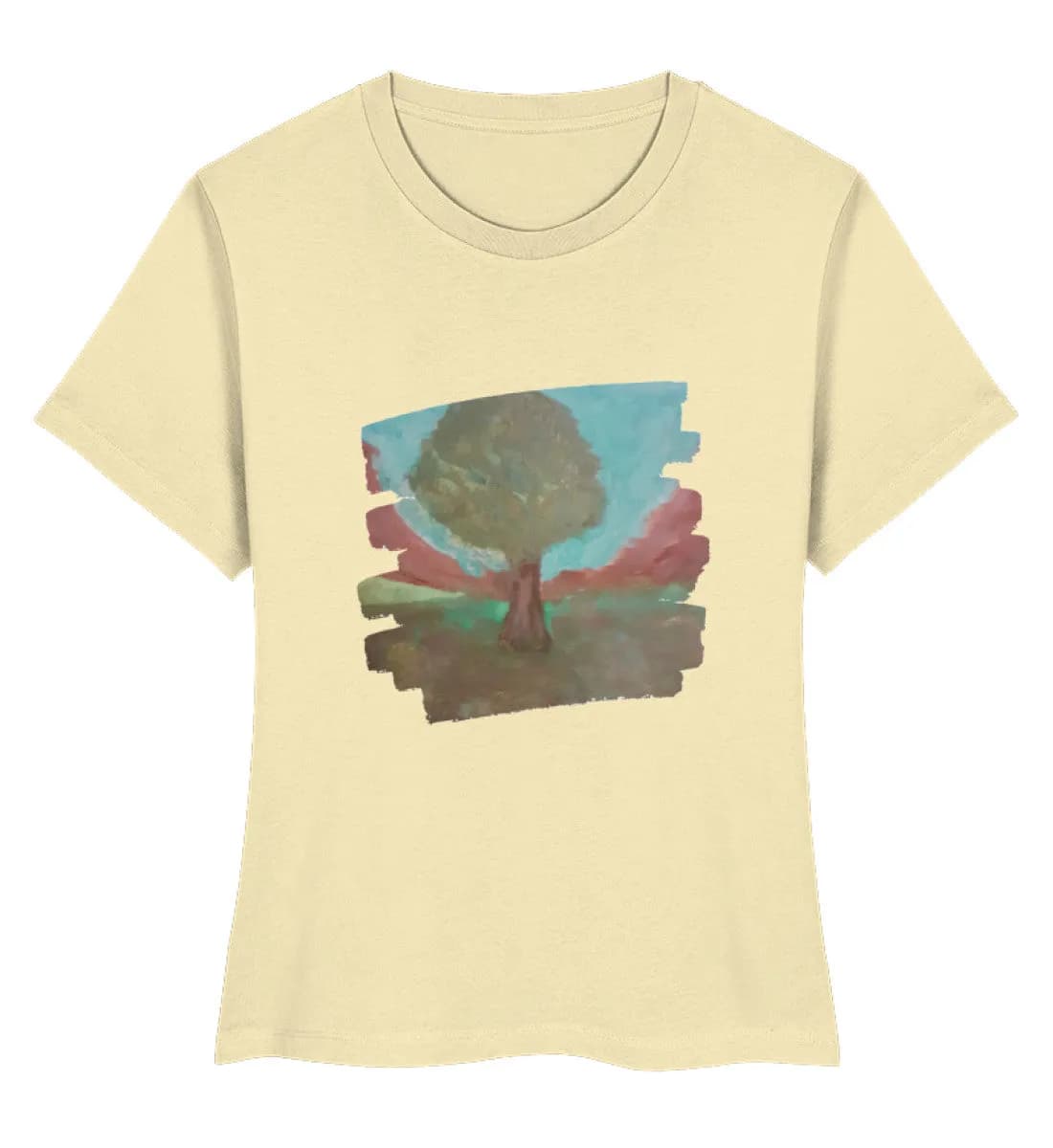 Baum im Tal - Damen Premium Bio Shirt