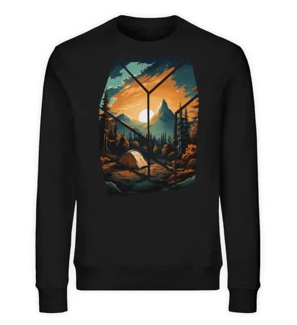 Camping in nature - Unisex Bio Sweatshirt